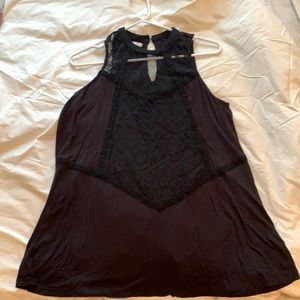 Maurices high-necked sleeveless blouse size L